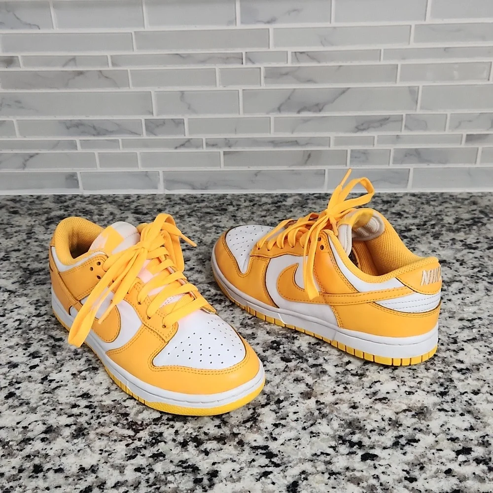 Nike Women's Sneakers Yellow and White - Picture 1 of 7
